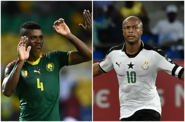 Adolphe Teikeu and Andre Ayew