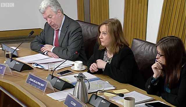 Committee convener Joan McAlpine