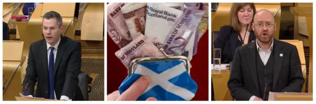 Derek Mackay, Scottish money and Patrick Harvie