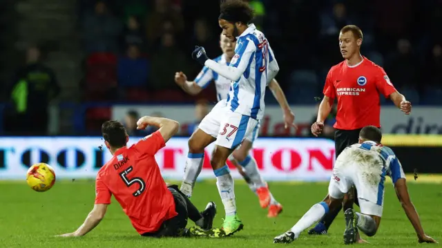 Lewis Dunk sent off