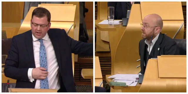 Labour MSP Colin Smyth and Scottish Greens co-coordinator Patick Harvie