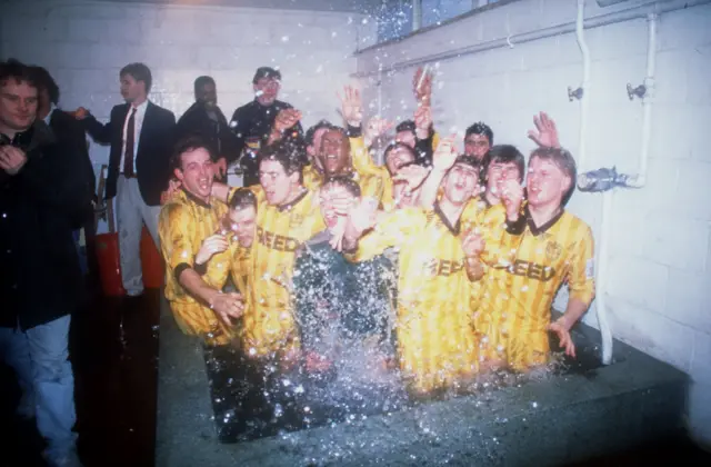 Sutton United celebrate in 1989