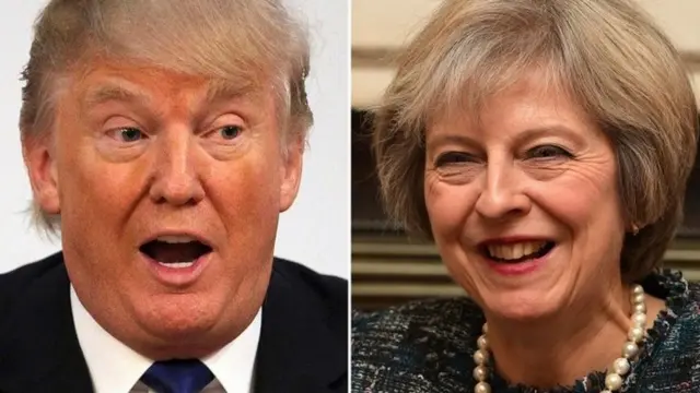 Trump and May