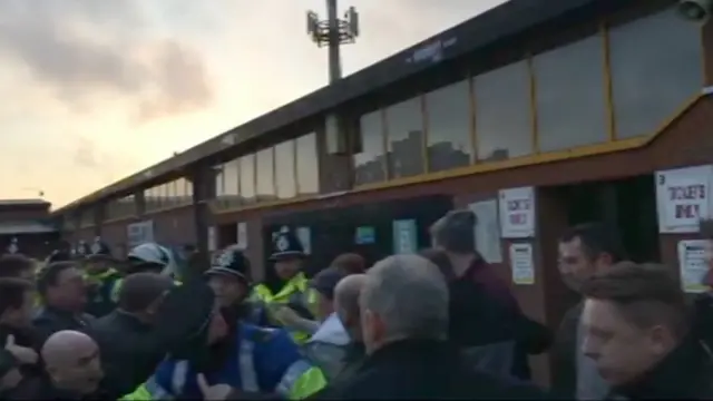 Trouble at Vale Park