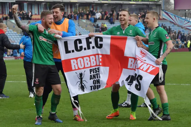 Lincoln City celebrate