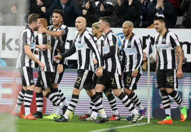 Newcastle celebrate