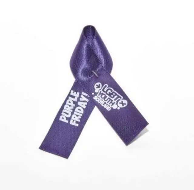 LGBT Youth Scotland ribbon