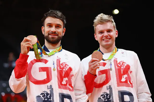 Badminton bronze medal winners