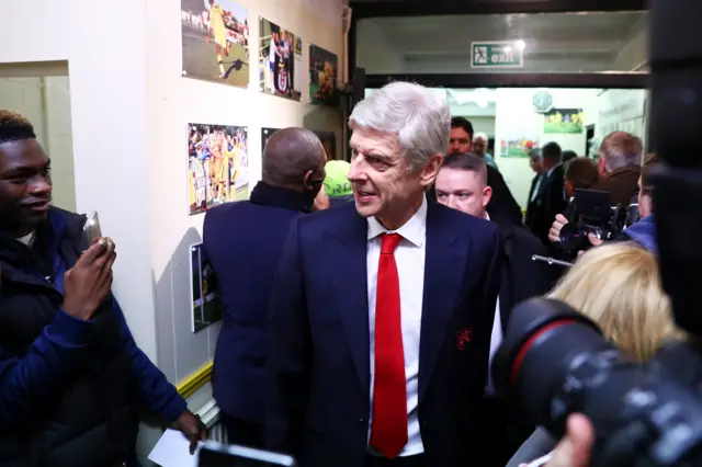 Arsene Wenger arrives