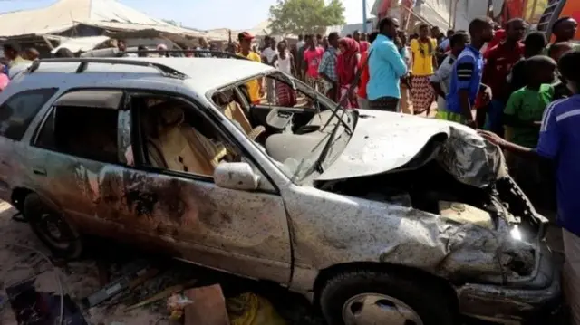 Bombed car