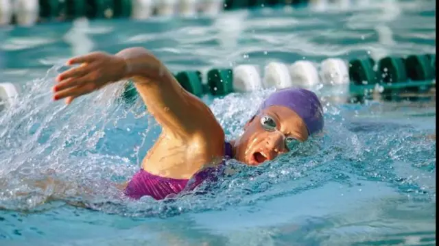 Woman swimming