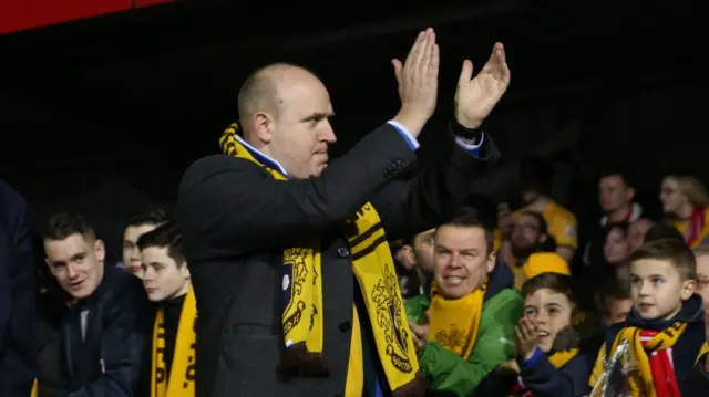 Sutton fan and comedian Tim Vine