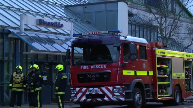 Leisure centre fire