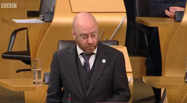 Scottish Green MSP Patrick Harvie