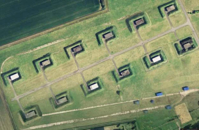 Satellite view of the bunkers