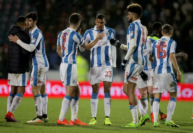 Huddersfield celebrate