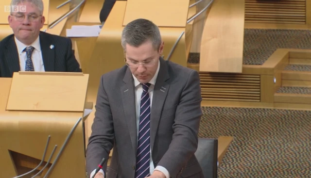 Finance Secretary Derek Mackay