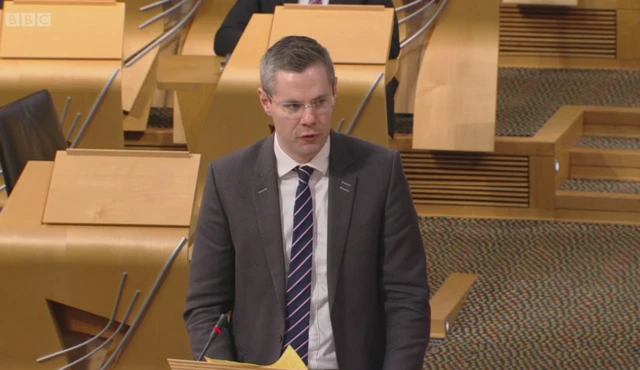 Finance Secretary Derek Mackay