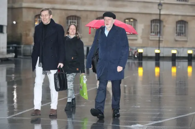 Seamus Milne (left) and Jeremy Corbyn