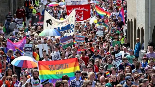 Crowds turn out for Pride Edinburgh