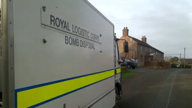 Bomb disposal van