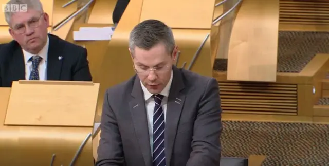 Finance Secretary Derek Mackay