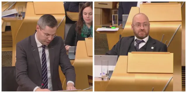 Derek Mackay and Patrick Harvie