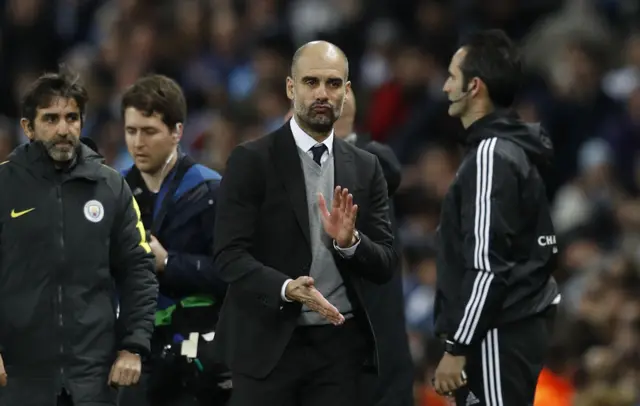 Pep Guardiola at full-time