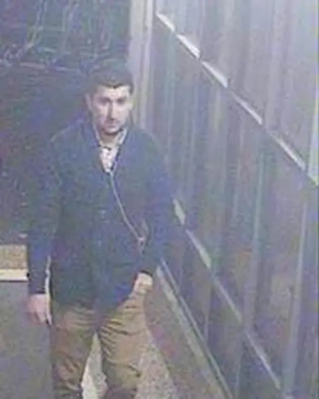 image of man police want to talk to about the rape