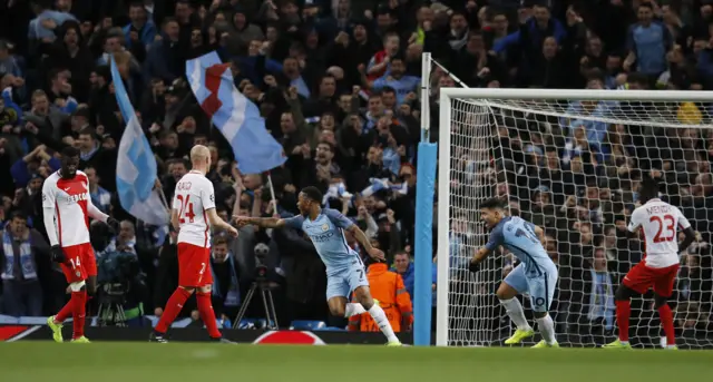 Raheem Sterling celebrates