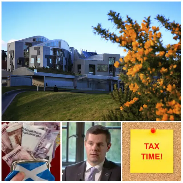 Business rates and income tax dominate a historic day at Holyrood