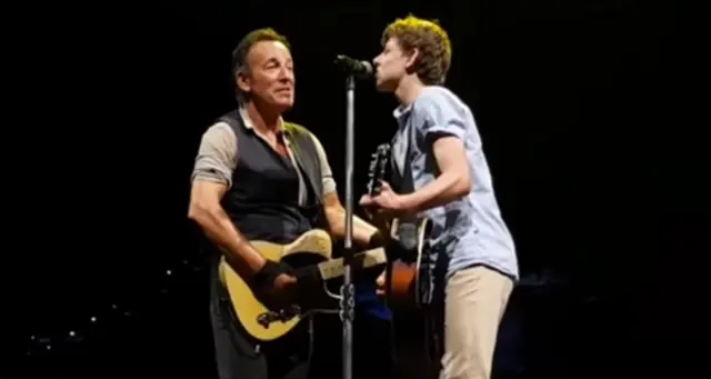 Bruce Springsteen and Nathan Testa