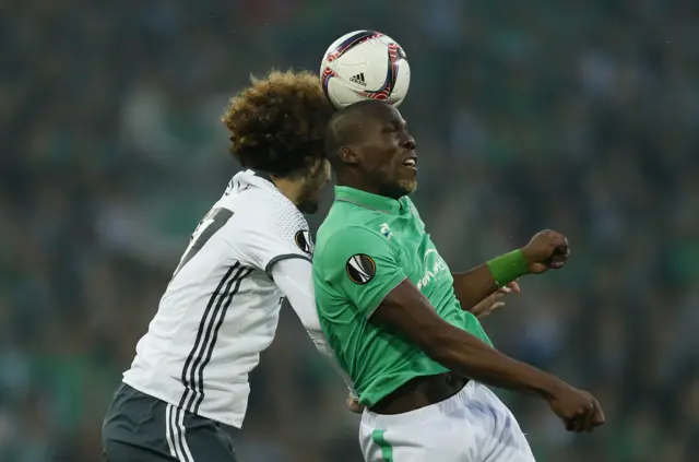 Marouanne Fellaini and Florentin Pogba