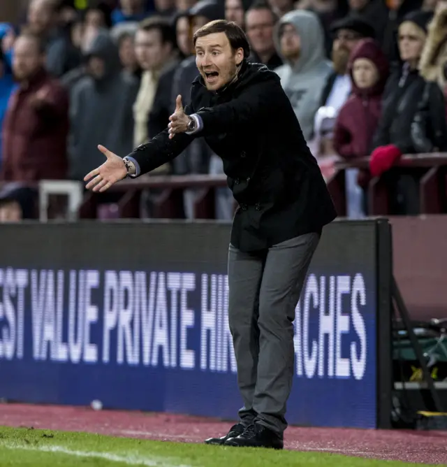 Hearts head coach Ian Cathro