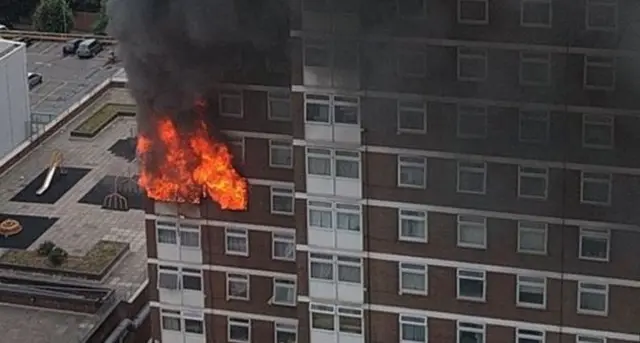 Tower block fire