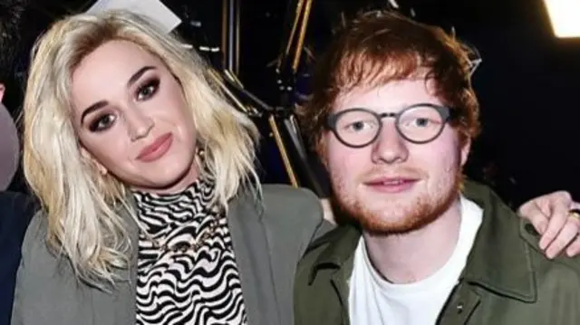 Katy Perry and Ed Sheeran