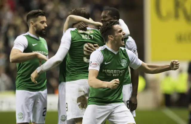 Hibernian celebrate