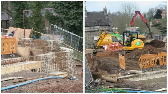 Work on Bridgnorth station