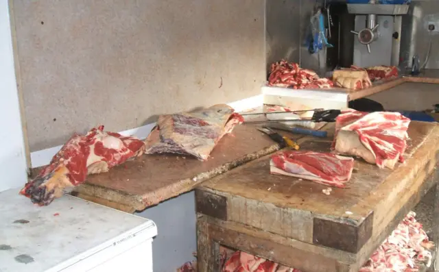 Illegal slaughterhouse. Pic: Mid Devon District Council