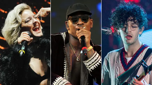 Anne Marie, Skepta and Matty Healy