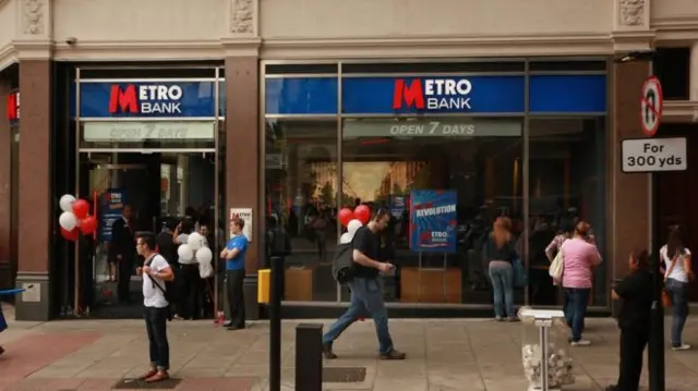 Metro Bank on the high street