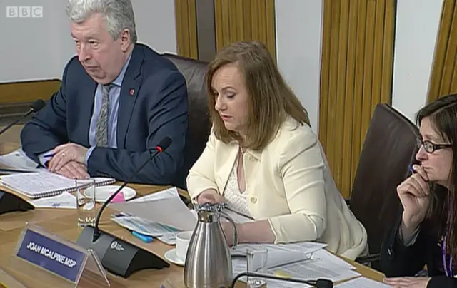 Committee convener Joan McAlpine