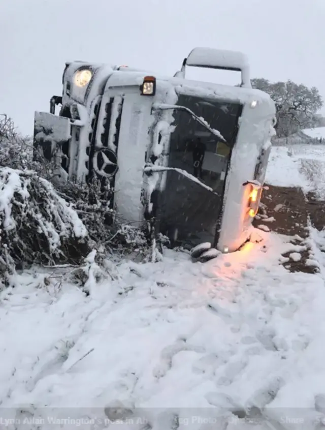 Gritter crash at Balfron