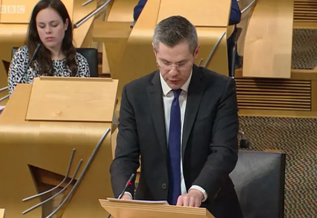 Finance Secretary Derek Mackay