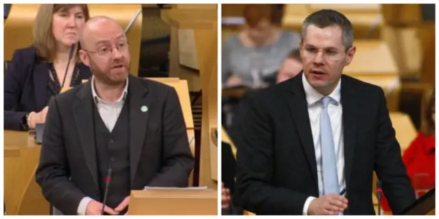 Patrick Harvie and Derek Mackay