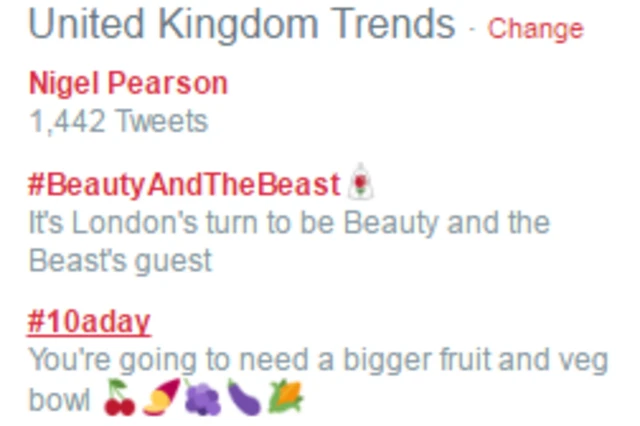 Nigel Pearson tops the UK trends