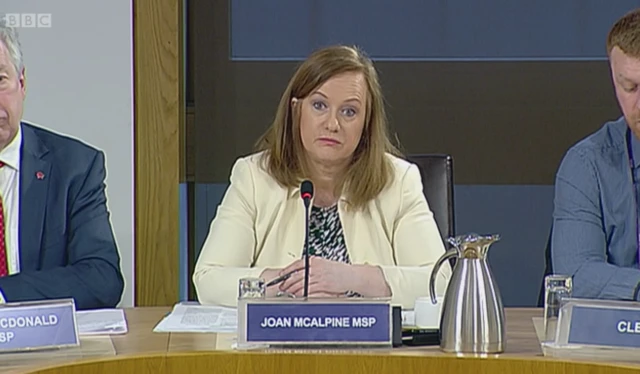 Committee convener Joan McAlpine