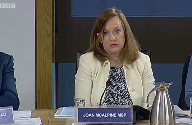 Committee convener Joan McAlpine