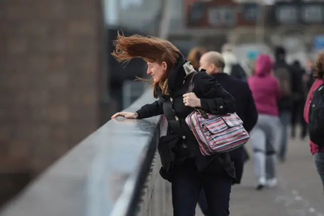 Women in London having hair blown