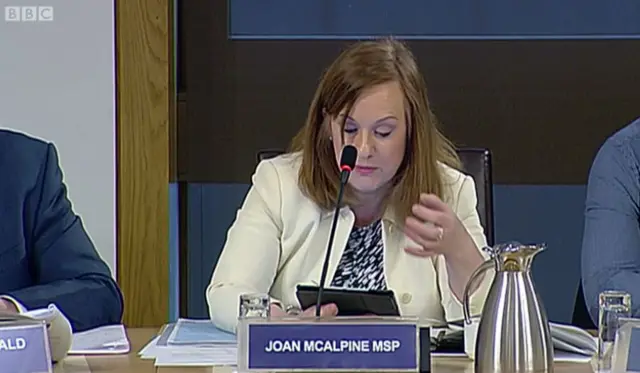 Culture Committee convener Joan McAlpine